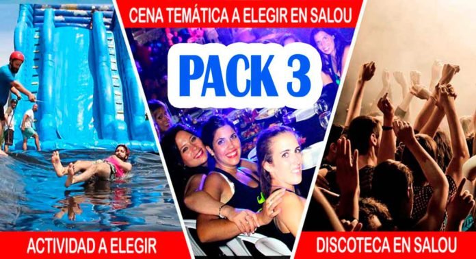 Pack Descuento 3 para las Despedidas Salou