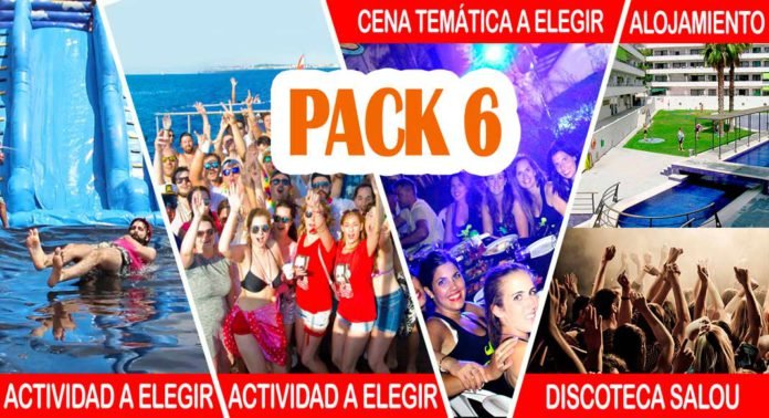 Pack Descuento 6 para las Despedidas Salou