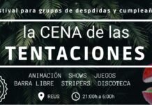 Cena de las tentaciones – Salou Despedidas Salou cena tentaciones