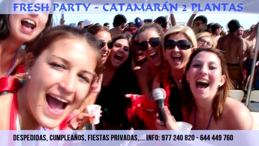 Catamarán Party Despedidas Salou 2026 - Boat party en catamarán por la Costa Dorada