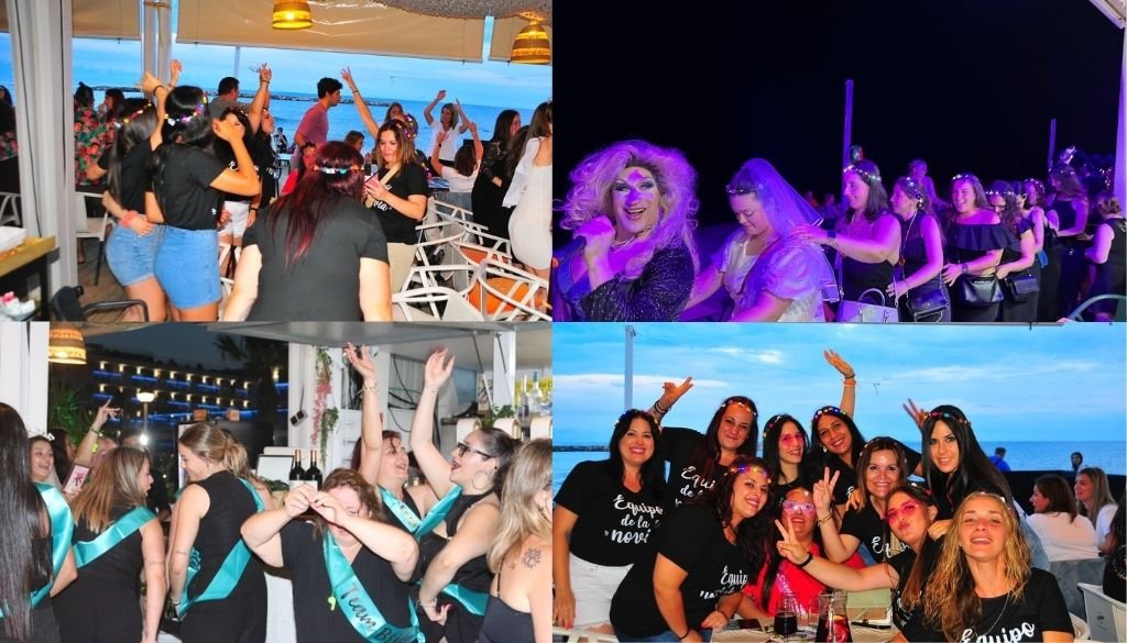Despedidas Salou Beach Club Salou para despedidas con cena y ambiente junto al mar