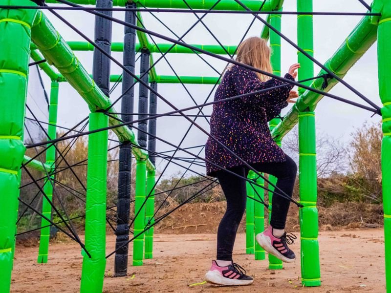 Pista americana 16 metros Humor Amarillo