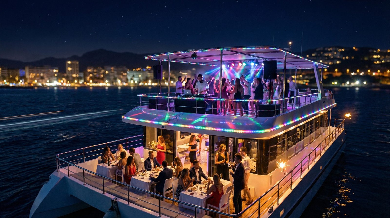 Packs despedidas Salou 2026 Pack Fin de Semana Aventura - Humor Azul + Cena en Barco + Discoteca + Alojamiento