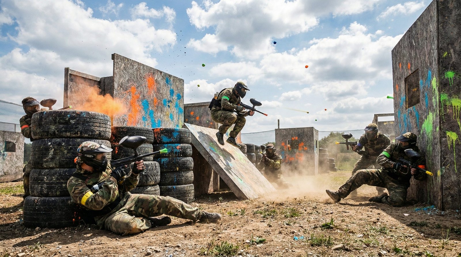 Packs despedidas Salou 2026 Pack Paintball Total - Paintball + Barbacoa + Cena + Discoteca